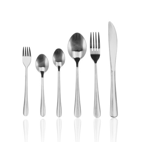 Discountershop RVS Bestekset 72-delig – Complete Bestek Set voor 12 Personen – Luxe Zilver Bestek – Vaatwasserbestendig – Horeca & Thuisgebruik