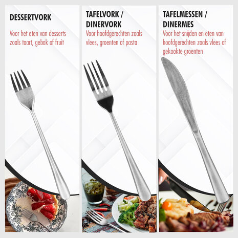 Discountershop RVS Bestekset 72-delig – Complete Bestek Set voor 12 Personen – Luxe Zilver Bestek – Vaatwasserbestendig – Horeca & Thuisgebruik