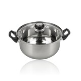 Discountershop Stainless Steel Cooking Pot with Lid – Ø24 cm – Large Stainless Steel Cooking Pot and Frying Pan Free PFAS – Pots and Cooking Pots with Glass Lids – Soup Pot for Healthy Meals Discountershop Stainless Steel Cooking Pot with Lid – Ø24 cm – Large Stainless Steel Cooking Pot and Frying Pan Free PFAS – Pots and Cooking Pots with Glass Lids – Soup Pot for Healthy Meals