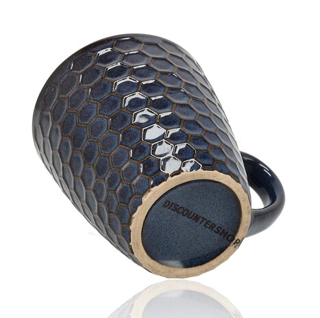 Discountershop Coffee Mug Set 200 ml – Coffee Mugs with Handle – Microwave Safe Earthenware Coffee Cups and Cappuccino Cups – Mugs for Coffee and Tea