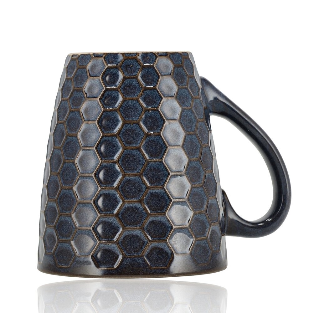 Discountershop Coffee Mug Set 200 ml – Coffee Mugs with Handle – Microwave Safe Earthenware Coffee Cups and Cappuccino Cups – Mugs for Coffee and Tea