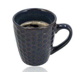 Discountershop Coffee Mug Set 200 ml – Coffee Mugs with Handle – Microwave Safe Earthenware Coffee Cups and Cappuccino Cups – Mugs for Coffee and Tea