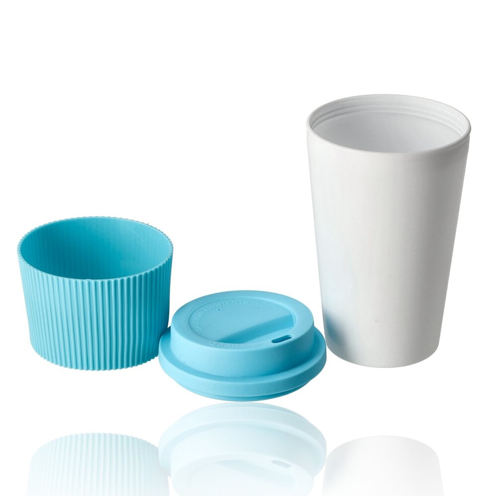 Discountershop Koffie To Go Beker 450 ml – Herbruikbare Koffie Beker To Go met Deksel – Lekvrije Portable Reisbeker voor Onderweg – Koffiebeker & Drinkbeker
