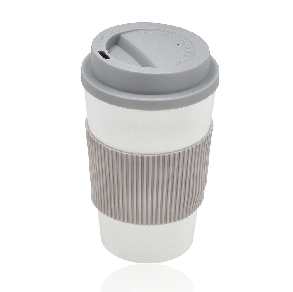 Discountershop Coffee To Go Cup 450ml – Reusable Travel Mug with Lid – Leakproof Portable Coffee Cup for On-the-Go – Coffee Mug & Drink Cup