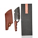 Discountershop Japans Hakmes met Leren Hoes – Professioneel Vleeshakmes voor Botten – Handgesmeed Keukenmes – Heavy Duty Koksmes Kopen