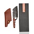 Japanese Cleaver Knife with Leather Sheath – Heavy Duty Meat Cleaver for Bones – Hand Forged Kitchen Knife – Professional Chef Knife for Sale Japanese Cleaver Knife with Leather Sheath – Heavy Duty Meat Cleaver for Bones – Hand Forged Kitchen Knife – Professional Chef Knife for Sale