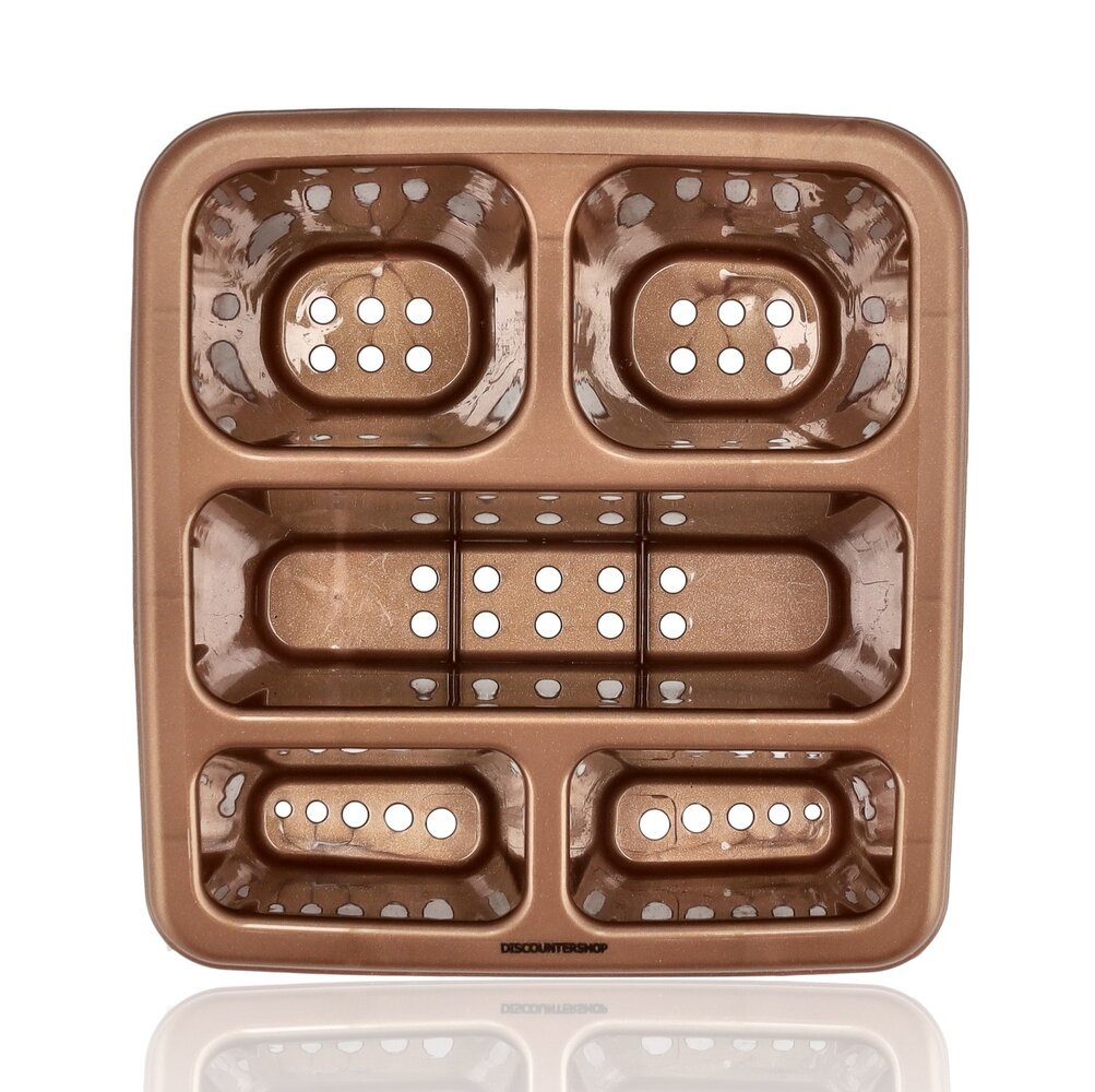 Discountershop Afdruiprek met Bestekhouder – 2-Delige Afwasrek Set – Droogrek voor Aanrecht met Bestekbak – Voor Borden, Glazen en Bestek – Keuken Afdruiprek Kopen