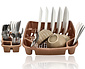 Dish Drying Rack with Cutlery Holder – 2-Piece Dish Rack Set for Countertop – Drying Rack with Cutlery Basket – For Plates, Glasses and Utensils – Kitchen Dish Rack for Sale Dish Drying Rack with Cutlery Holder – 2-Piece Dish Rack Set for Countertop – Drying Rack with Cutlery Basket – For Plates, Glasses and Utensils – Kitchen Dish Rack for Sale