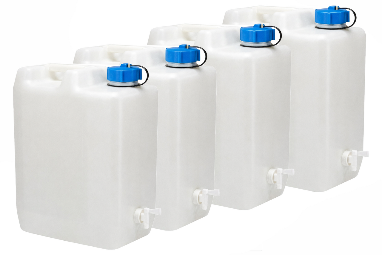 Discountershop Water Jerrycan 35 Liters with Tap – BPA-Free Drinking Water Container for Camping