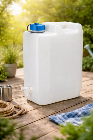 Discountershop Water Jerrycan 35 Liters with Tap – BPA-Free Drinking Water Container for Camping