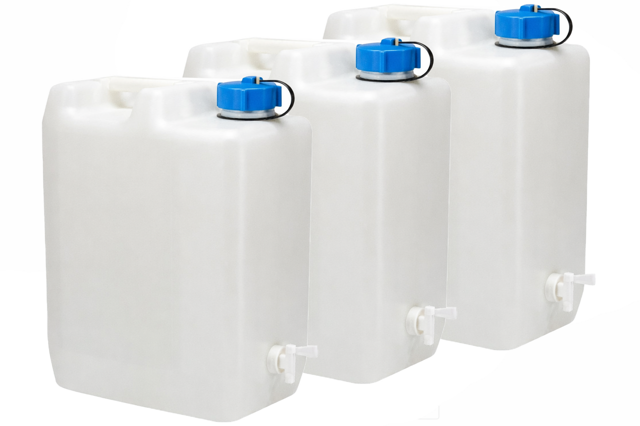 Discountershop Water Jerrycan 35 Liters with Tap – BPA-Free Drinking Water Container for Camping