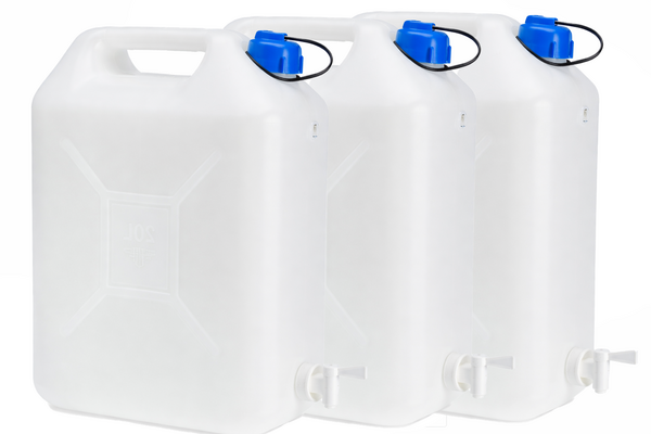Discountershop 20 Liter Water Jerrycan with Tap – BPA-Free Drinking Water Container for Camping, Caravan & Emergency Storage