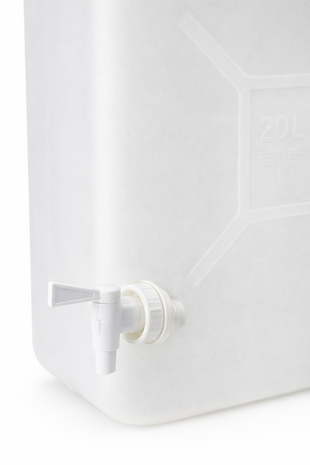 Discountershop Jerrycan 20 Liter met Kraan voor Drinkwater – BPA-vrij Water Jerrycan voor Camping, Caravan & Noodvoorraad