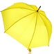 Discountershop Large Umbrella 102 cm Yellow – Windproof Umbrella with Wooden Handle and Hook for Men and Women – Strong Umbrella for Rain & Outdoor Use