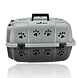Discountershop Hondenbox / Kattenbox Reismand Zwart – Dieren Transporter met Handgreep & Afsluitbare Deur – Veilig Transport voor Hond en Kat – 48x30x32 cm