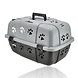 Discountershop Hondenbox / Kattenbox Reismand Zwart – Dieren Transporter met Handgreep & Afsluitbare Deur – Veilig Transport voor Hond en Kat – 48x30x32 cm