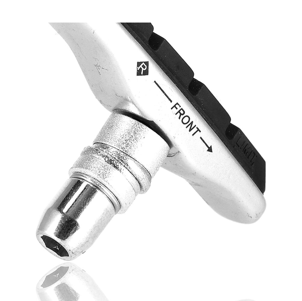 Discountershop Fiets Remblokken V-Brake 72mm – Set Links & Rechts – Cartridge Remblokjes met Remschoenen – Geschikt voor Shimano Systemen & Universele Fietsen