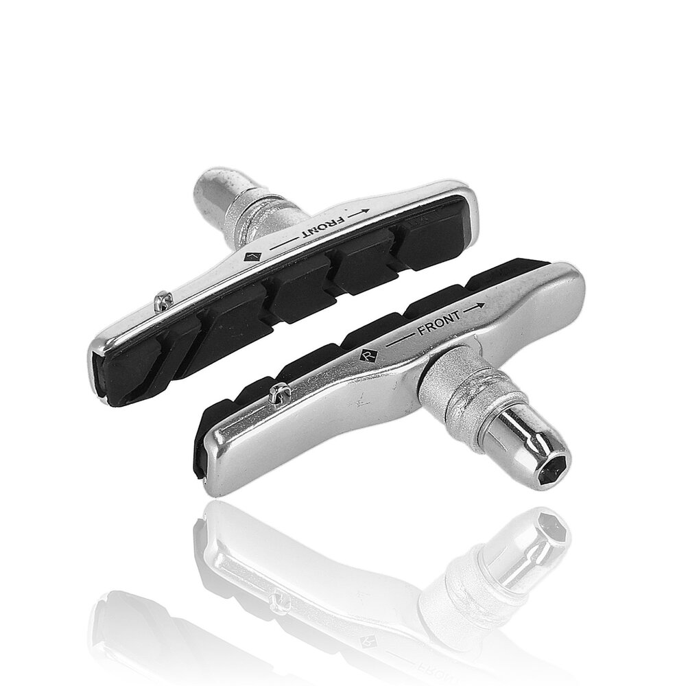 Discountershop Bicycle Brake Pads V-Brake 72mm – Left & Right Set – Cartridge Brake Pads with Shoes – Compatible with Shimano Systems & Universal Bikes