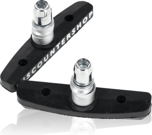 Discountershop V-Brake Remblokken 70mm – Remblokken Fiets voor Shimano Systemen – Cartridge Remblokjes met Sterke Remkracht voor Stadsfiets, MTB en E-bike