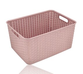 Discountershop Opbergmand 18L Roze – Plastic Opbergdoos - Organizer voor Kleding, Keuken en Voorraadkast Discountershop Opbergmand 18L Roze – Plastic Opbergdoos - Organizer voor Kleding, Keuken en Voorraadkast