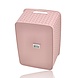 Discountershop Storage Basket 10L Plastic Pink – Rattan Look Storage Box & Storage Bin – Kitchen Cabinet and Closet Organizer – Stackable Storage Basket