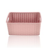 Discountershop Opbergmand 6L – Multifunctionele Opbergdoos met Riet Look Kast Organizer