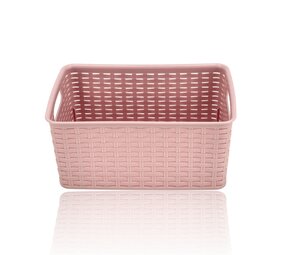 Discountershop Storage Basket 6L – Multifunctional Storage Box Rattan Look Closet Organizer