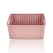 Discountershop Storage Basket 6L Plastic – Rattan Look Multifunctional Storage Box – Closet Organizer & Kitchen Cabinet Organizer – Storage System for Home Organization