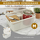 Discountershop Opbergmand met Houten Handvat – 9L Kunststof Opbergmand voor Keuken, Kast en Kinderkamer – Organizer voor Speelgoed en Voorraad