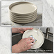 Discountershop Ontbijtborden & Gebaksbordjes Keramiek Ø20 cm – Crème Dessertborden, Vaatwasser- en Magnetronbestendig Servies voor Keuken