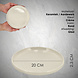 Discountershop Ceramic Breakfast & Cake Plates Ø20 cm – Cream Dessert Plates, Dishwasher & Microwave Safe Kitchen Tableware