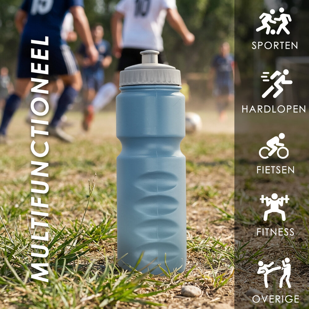 Discountershop Bike Water Bottle 750ml BPA-Free – Cycling Bottle for Road Bike, MTB & Fitness, No Plastic Taste Sports Bottle – Sky Blue