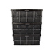 Discountershop Easily Collapsible Folding Crate - 32 Liters - Black Plastic - Equipped with Two Handles on the Side - Dimensions: 48cm x 35cm x 24cm Discountershop Easily Collapsible Folding Crate - 32 Liters - Black Plastic - Equipped with Two Handles on the Side - Dimensions: 48cm x 35cm x 24cm