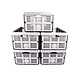 Discountershop Foldable Storage Crate 32L Black White - Collapsible Grocery Crate with Handles - Recycled Plastic Storage Box for Home, Camping, DIY and Travel Discountershop Foldable Storage Crate 32L Black White - Collapsible Grocery Crate with Handles - Recycled Plastic Storage Box for Home, Camping, DIY and Travel