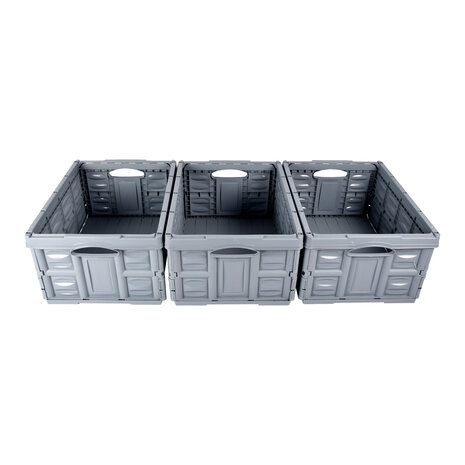 Discountershop Foldable 45L Vouwkrat met Handgrepen - Inklapbare Opbergkrat voor Boodschappen, Kamperen, Garage, Tuin, Klussen en Magazijn - Blauw Discountershop Foldable 45L Vouwkrat met Handgrepen - Inklapbare Opbergkrat voor Boodschappen, Kamperen, Garage, Tuin, Klussen en Magazijn - Blauw
