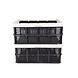 Discountershop Folding Crate with Soft-touch Handles | White Plastic | L50cm x W21cm x H33cm | Stackable Storage Basket for Bathroom, Kitchen, Office | 32 Liters | Easy to Use and Store Valuables Discountershop Folding Crate with Soft-touch Handles | White Plastic | L50cm x W21cm x H33cm | Stackable Storage Basket for Bathroom, Kitchen, Office | 32 Liters | Easy to Use and Store Valuables
