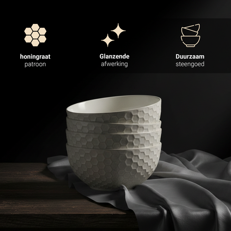 Discountershop Ramen Kommen 700 ml - Keramiek Ontbijtkommen Ø14 cm – Soepkommen Zonder Oor voor Muesli, Yoghurt, Noedels en Salade – Grijs Discountershop Ramen Kommen 700 ml - Keramiek Ontbijtkommen Ø14 cm – Soepkommen Zonder Oor voor Muesli, Yoghurt, Noedels en Salade – Grijs