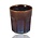 Koffiebeker Aardewerk 200 ml – Keramische Beker Zonder Oor voor Lungo, Cappuccino, Espresso en Thee – Blauw-Bruin