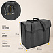 Discountershop Single Bicycle Pannier Black – 20L – Bike Bag with Reflective Strips – Water-Resistant – Universal Mounting