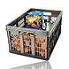 Discountershop Folding Crate 45 Liter Black – Collapsible Shopping Crate 30 kg – Foldable Stackable Storage Box 53 x 37 x 27 cm Discountershop Folding Crate 45 Liter Black – Collapsible Shopping Crate 30 kg – Foldable Stackable Storage Box 53 x 37 x 27 cm