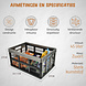 Discountershop Folding Crate 45 Liter Black – Collapsible Shopping Crate 30 kg – Foldable Stackable Storage Box 53 x 37 x 27 cm Discountershop Folding Crate 45 Liter Black – Collapsible Shopping Crate 30 kg – Foldable Stackable Storage Box 53 x 37 x 27 cm