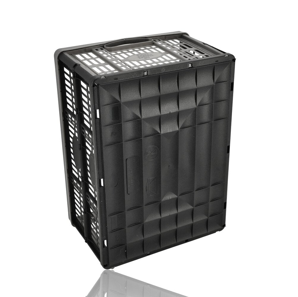Discountershop Folding Crate 32 Liter – Load Capacity up to 18 kg – Foldable Crates – Collapsible Shopping Crate – Stackable – 48 x 35 x 23 cm – Black Discountershop Folding Crate 32 Liter – Load Capacity up to 18 kg – Foldable Crates – Collapsible Shopping Crate – Stackable – 48 x 35 x 23 cm – Black