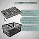 Discountershop Folding Crate 32 Liter – Load Capacity up to 18 kg – Foldable Crates – Collapsible Shopping Crate – Stackable – 48 x 35 x 23 cm – Black Discountershop Folding Crate 32 Liter – Load Capacity up to 18 kg – Foldable Crates – Collapsible Shopping Crate – Stackable – 48 x 35 x 23 cm – Black