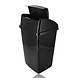 Discountershop 30 Liter Black Trash Can with Lid – Plastic Kitchen Waste Bin for Recycling, Indoor & Outdoor Use Discountershop 30 Liter Black Trash Can with Lid – Plastic Kitchen Waste Bin for Recycling, Indoor & Outdoor Use