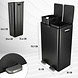 Discountershop 60-Litre Pedal Bin – 2x30L Waste Separation Bin – Black Stainless Steel Bin – Soft-Close – Double Bin with Two Compartments Discountershop 60-Litre Pedal Bin – 2x30L Waste Separation Bin – Black Stainless Steel Bin – Soft-Close – Double Bin with Two Compartments