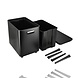 Discountershop 35 Liter Black Trash Can with Push Lid – Raised Waste Bin on Legs for Kitchen and Household Use Discountershop 35 Liter Black Trash Can with Push Lid – Raised Waste Bin on Legs for Kitchen and Household Use