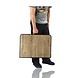Discountershop Klaptafel 90x60 cm - Inklapbare Campingtafel met Verstelbare Hoogte 40/70 cm - Opvouwbare Vouwtafel Houtlook met Handvat - Belastbaar tot 30 kg - Voor Camping, Balkon, Picknick, Tuin en Caravan
