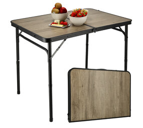 Discountershop Folding Camping Table 90x60cm Adjustable Height 40/70cm