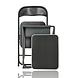 Discountershop Folding Camping Chair with Table - 1-Person Set with Foldable Chair, 2-in-1 Stool Table and Carry Handle