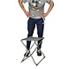 Discountershop Campingtafel inklapbaar 47,5x37,5 cm - Mini klaptafel met handvat, 49,5 cm hoog en belastbaar tot 30 kg
